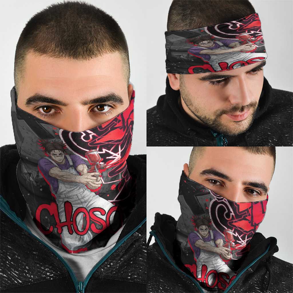 Choso Jujutsu Kaisen Neck Gaiter Urban Graffiti Street Art Style