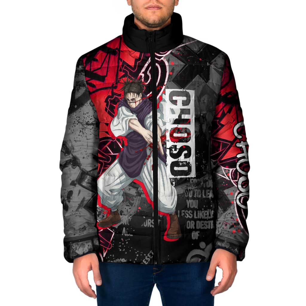 Choso Jujutsu Kaisen Padded Jacket Urban Graffiti Street Art Style