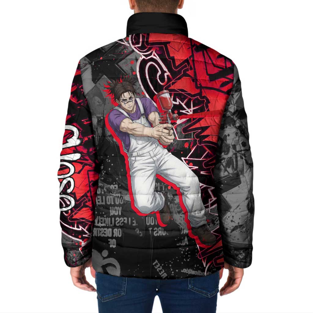 Choso Jujutsu Kaisen Padded Jacket Urban Graffiti Street Art Style