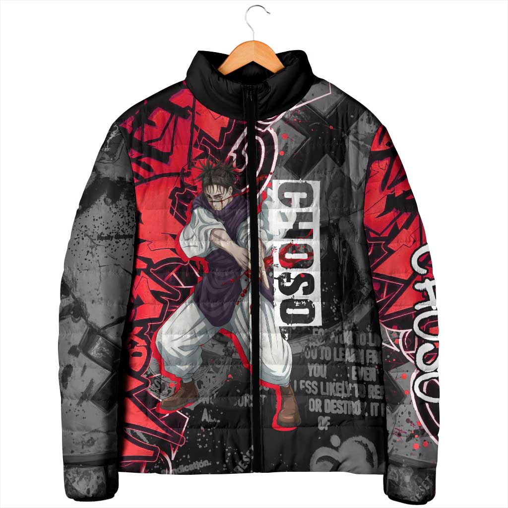 Choso Jujutsu Kaisen Padded Jacket Urban Graffiti Street Art Style