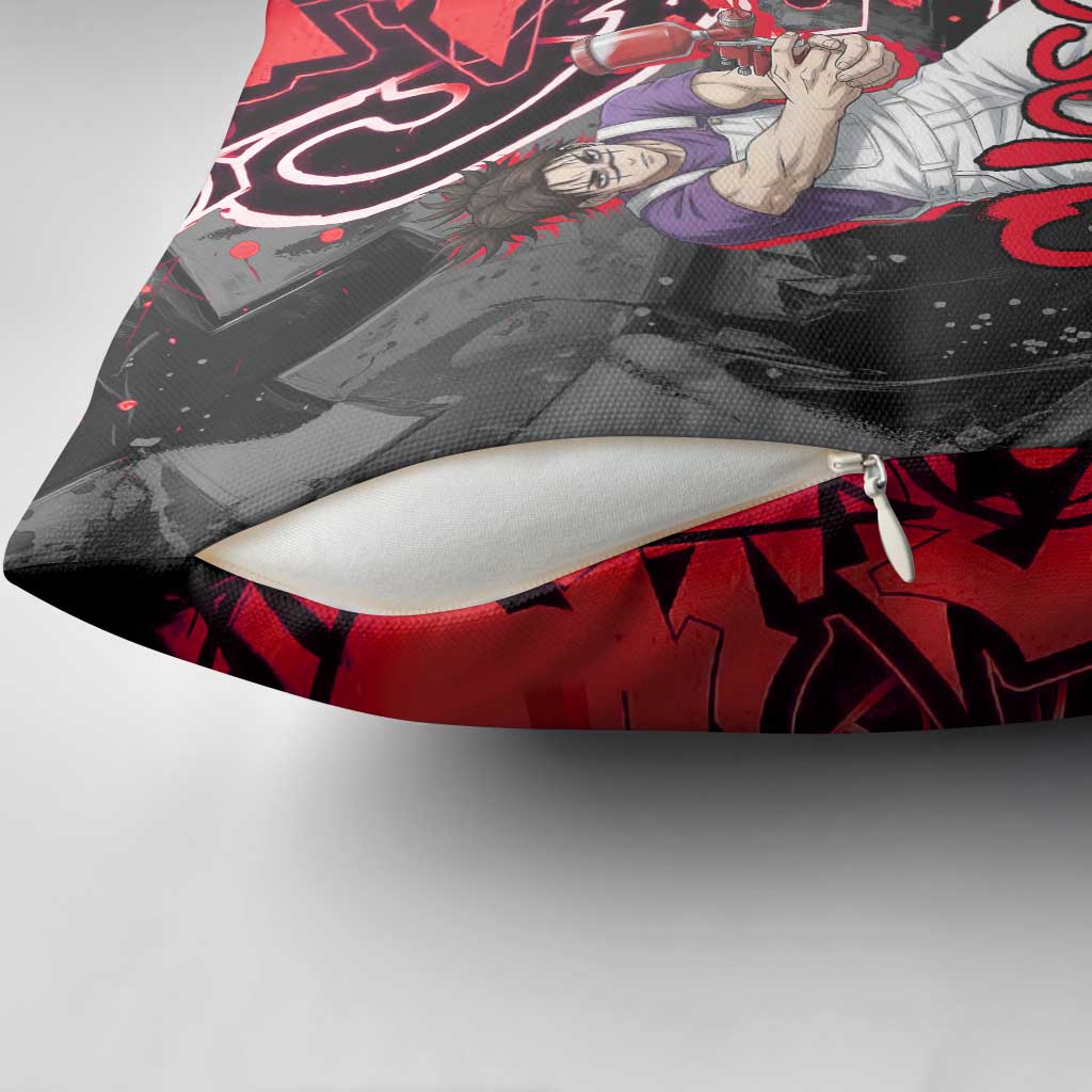 Choso Jujutsu Kaisen Pillow Cover Urban Graffiti Street Art Style
