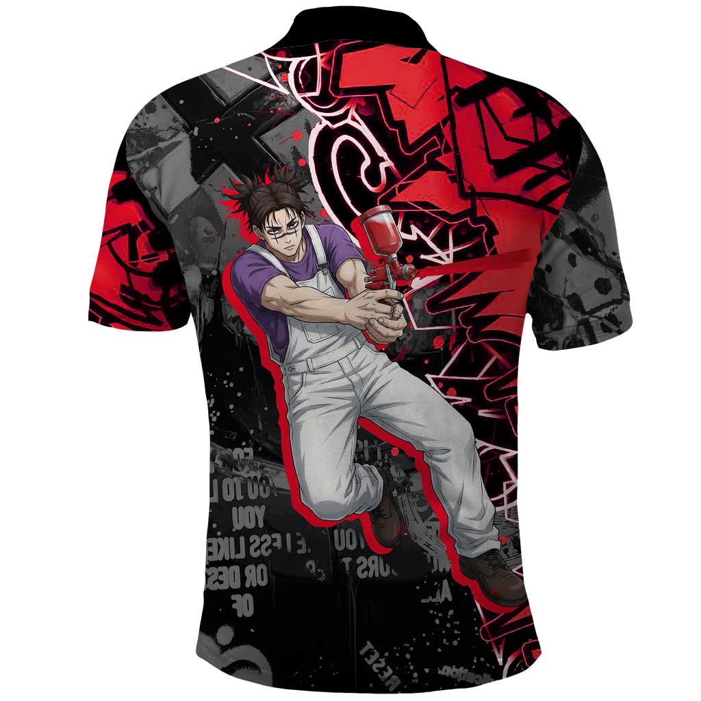 Choso Jujutsu Kaisen Polo Shirt Urban Graffiti Street Art Style