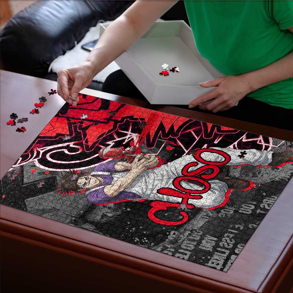 Choso Jujutsu Kaisen Puzzle Urban Graffiti Street Art Style