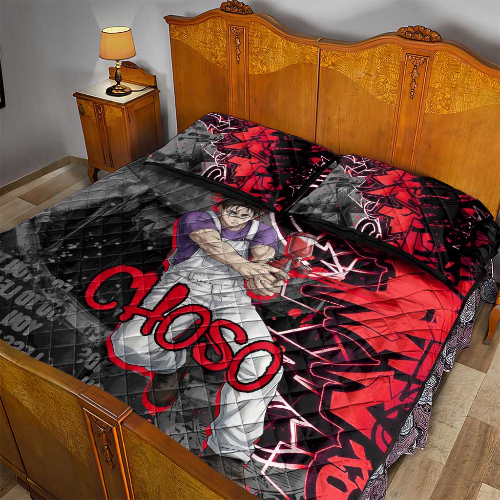 Choso Jujutsu Kaisen Quilt Bed Set Urban Graffiti Street Art Style