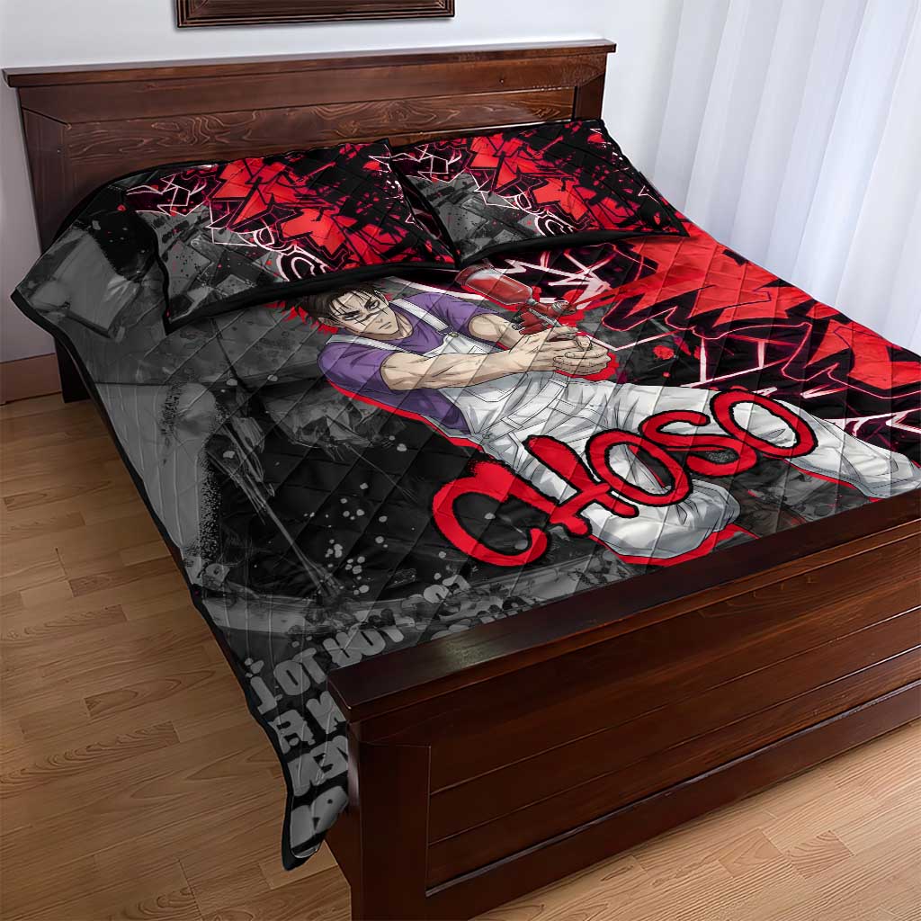Choso Jujutsu Kaisen Quilt Bed Set Urban Graffiti Street Art Style