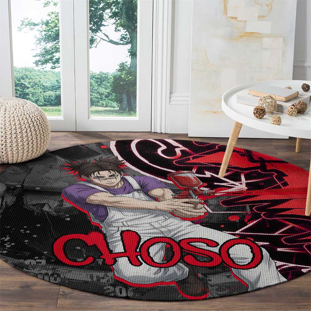 Choso Jujutsu Kaisen Round Carpet Urban Graffiti Street Art Style