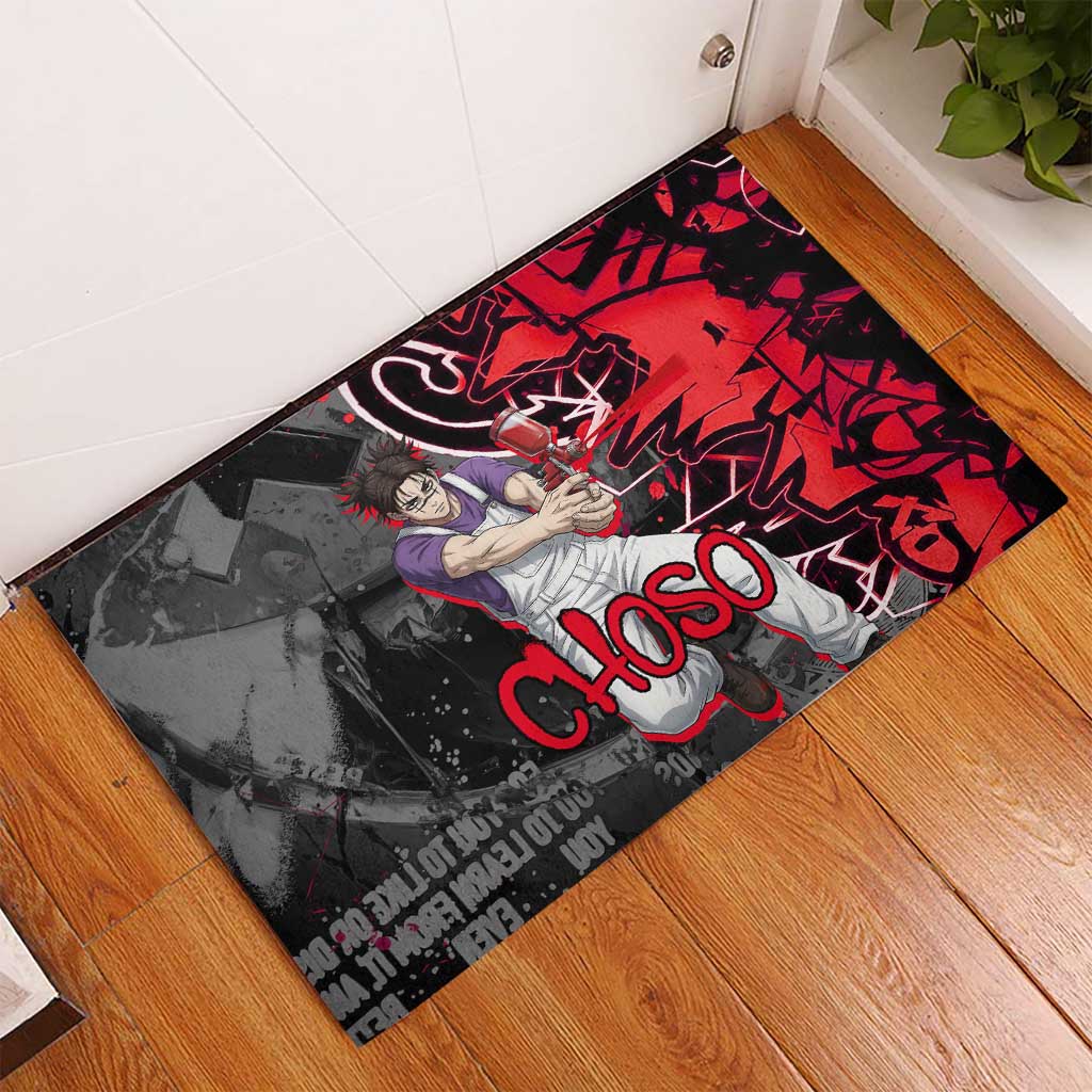 Choso Jujutsu Kaisen Rubber Doormat Urban Graffiti Street Art Style