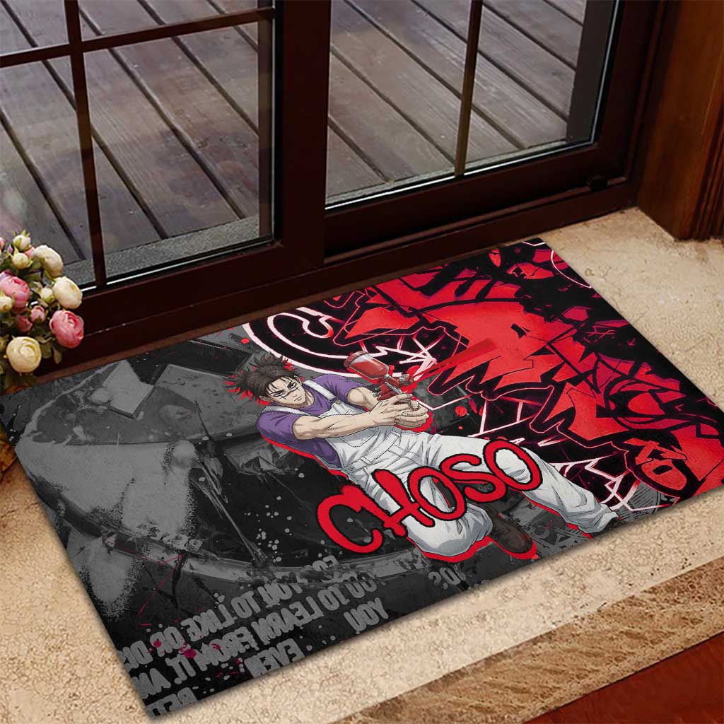 Choso Jujutsu Kaisen Rubber Doormat Urban Graffiti Street Art Style
