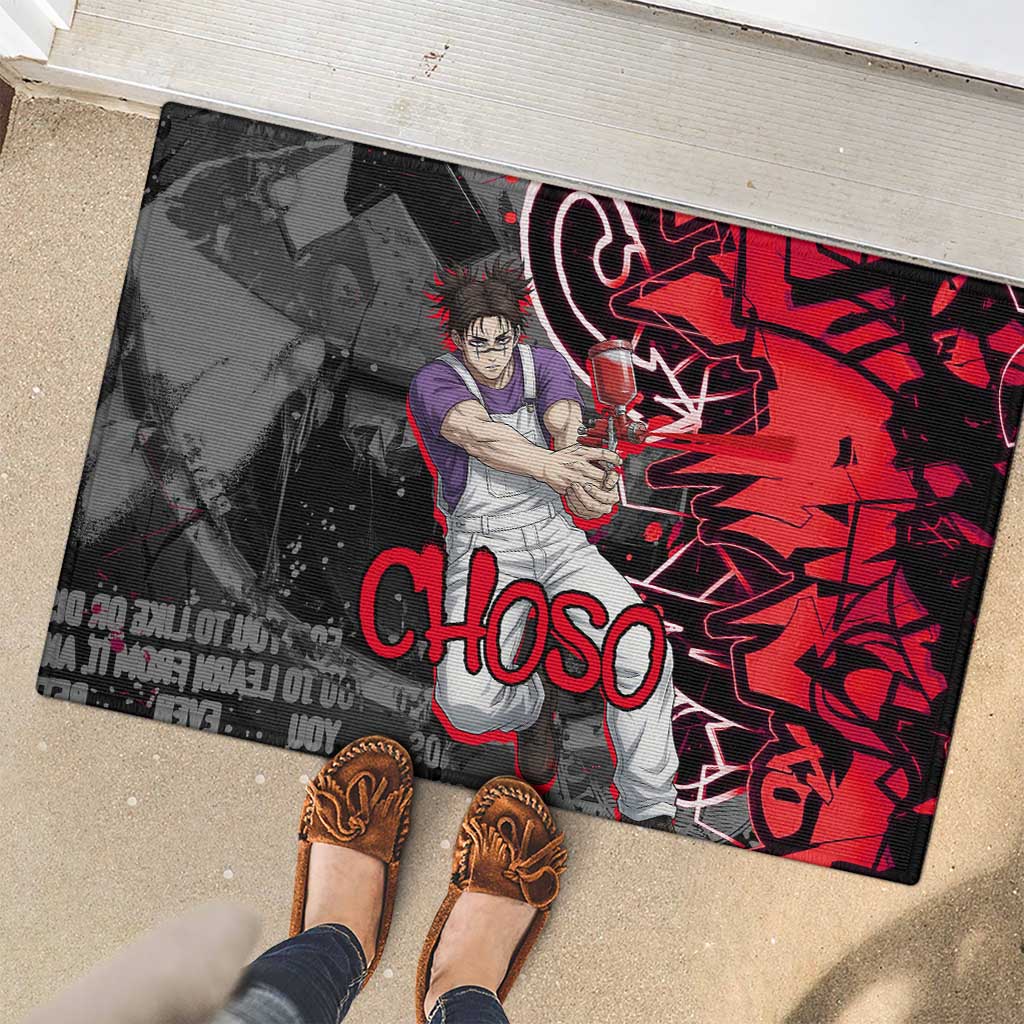 Choso Jujutsu Kaisen Rubber Doormat Urban Graffiti Street Art Style