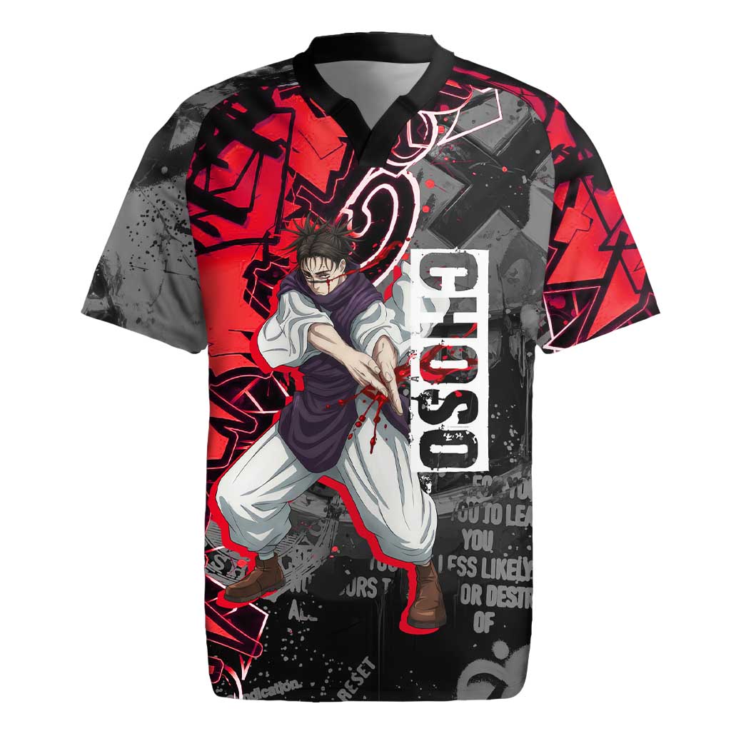 Choso Jujutsu Kaisen Rugby Jersey Urban Graffiti Street Art Style