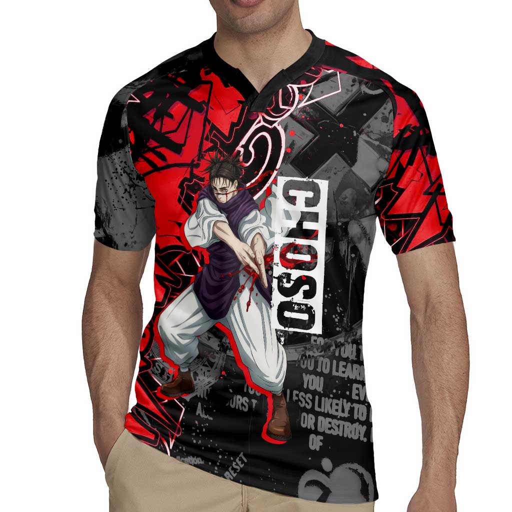 Choso Jujutsu Kaisen Rugby Jersey Urban Graffiti Street Art Style