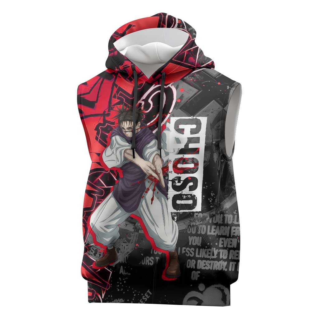 Choso Jujutsu Kaisen Sleeveless Hoodie Urban Graffiti Street Art Style