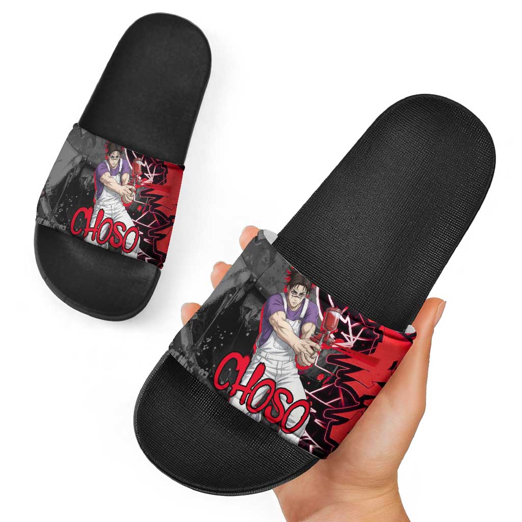 Choso Jujutsu Kaisen Slide Sandals Urban Graffiti Street Art Style