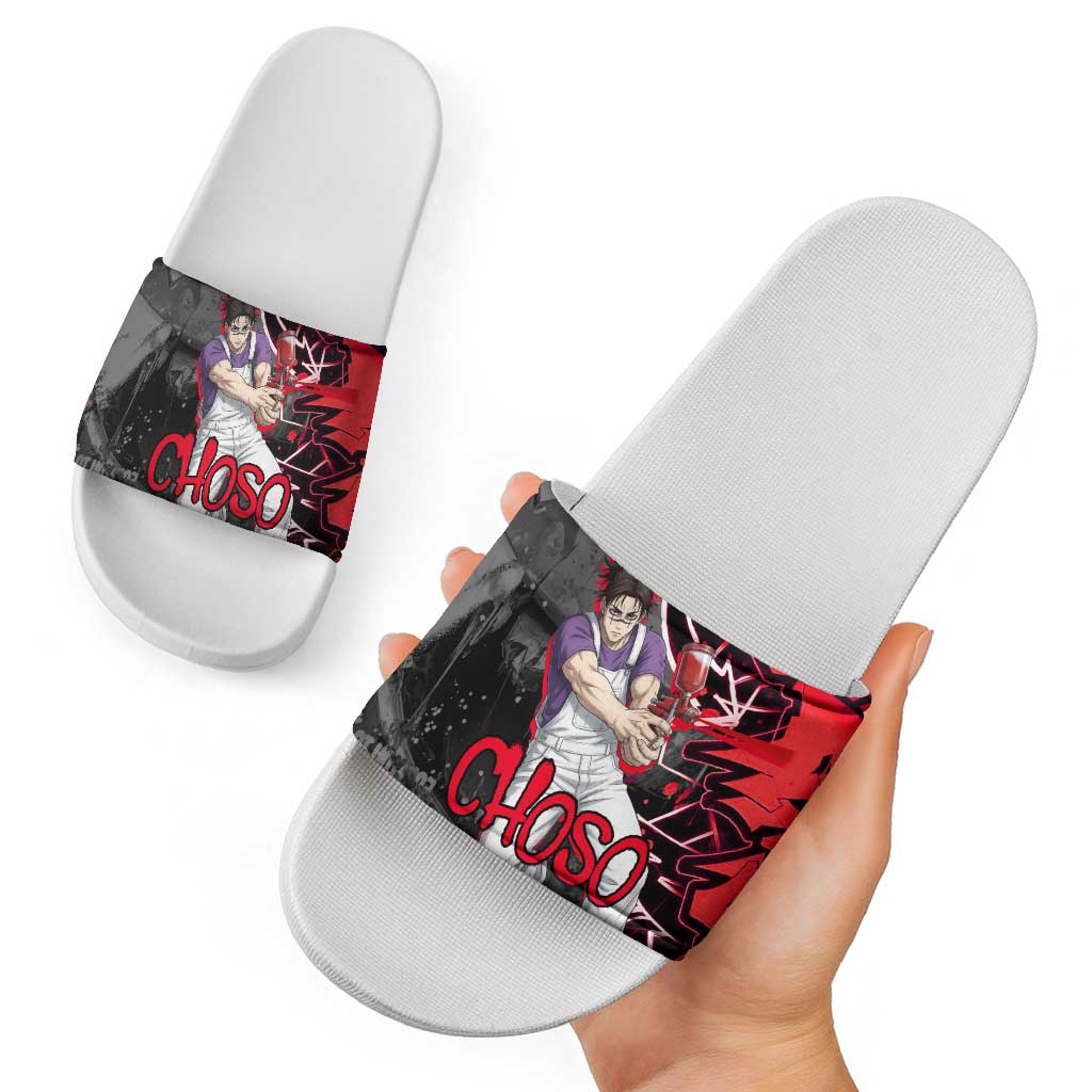 Choso Jujutsu Kaisen Slide Sandals Urban Graffiti Street Art Style
