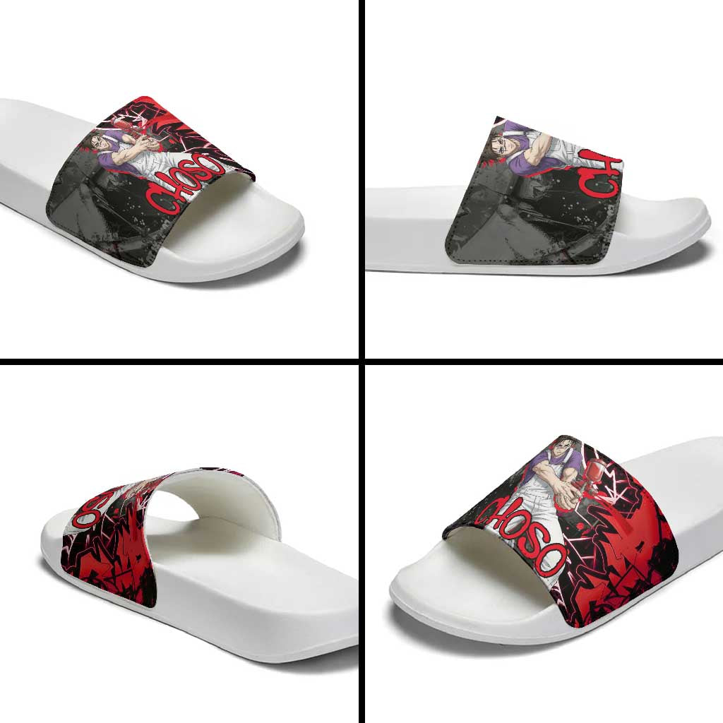 Choso Jujutsu Kaisen Slide Sandals Urban Graffiti Street Art Style