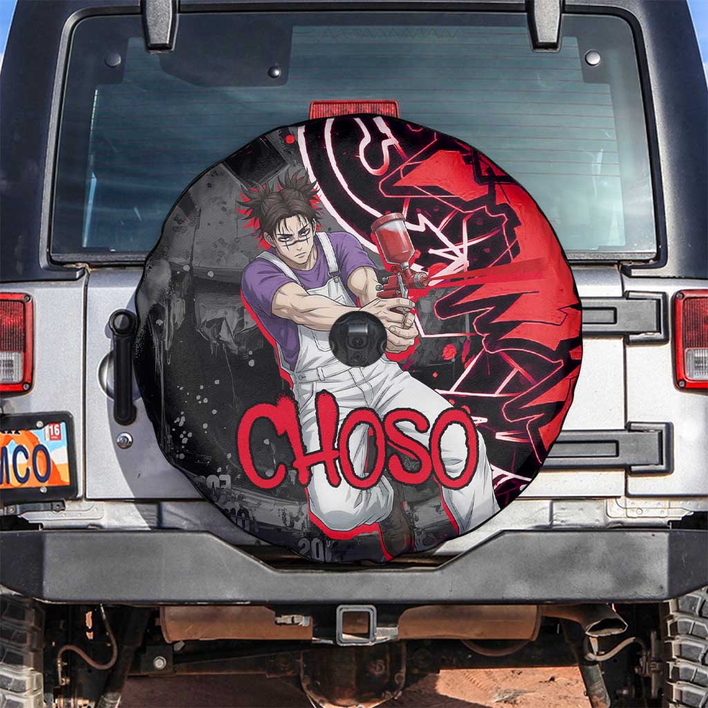 Choso Jujutsu Kaisen Spare Tire Cover Urban Graffiti Street Art Style