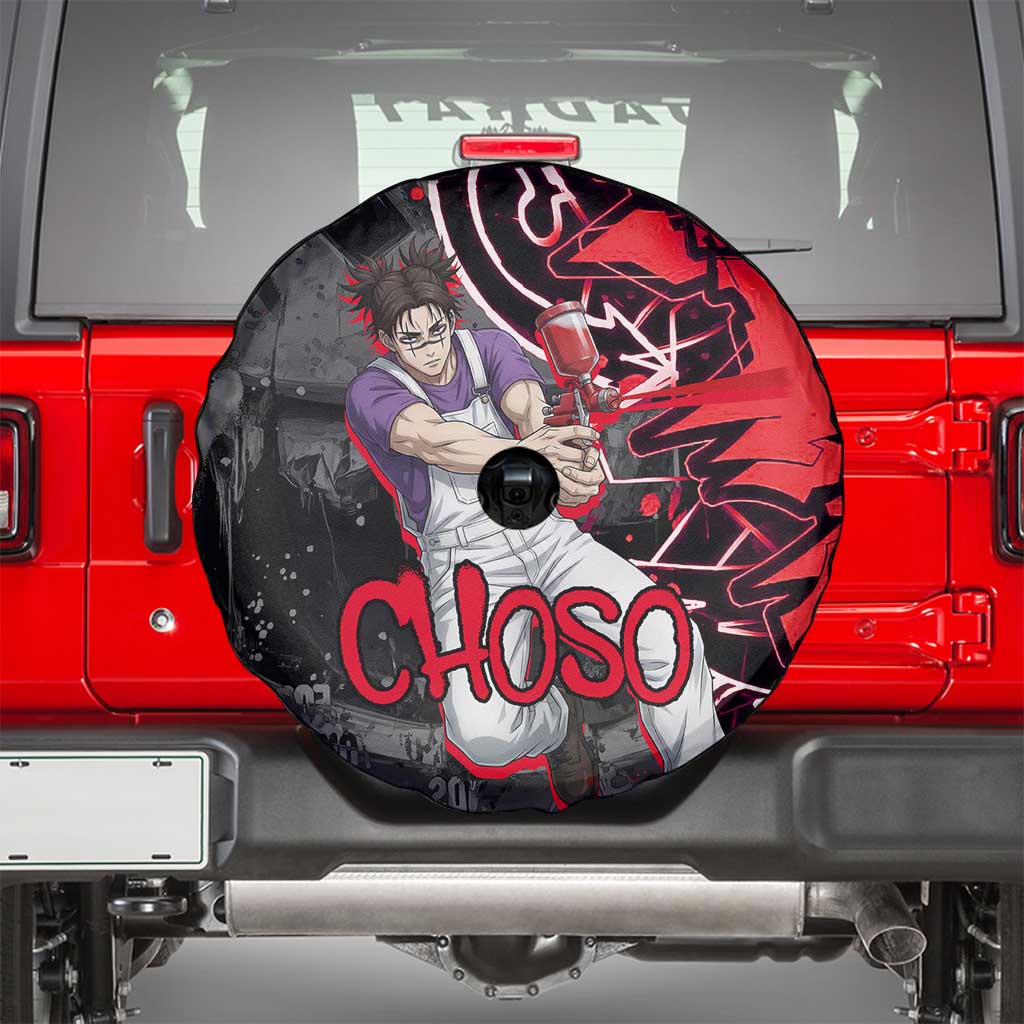 Choso Jujutsu Kaisen Spare Tire Cover Urban Graffiti Street Art Style