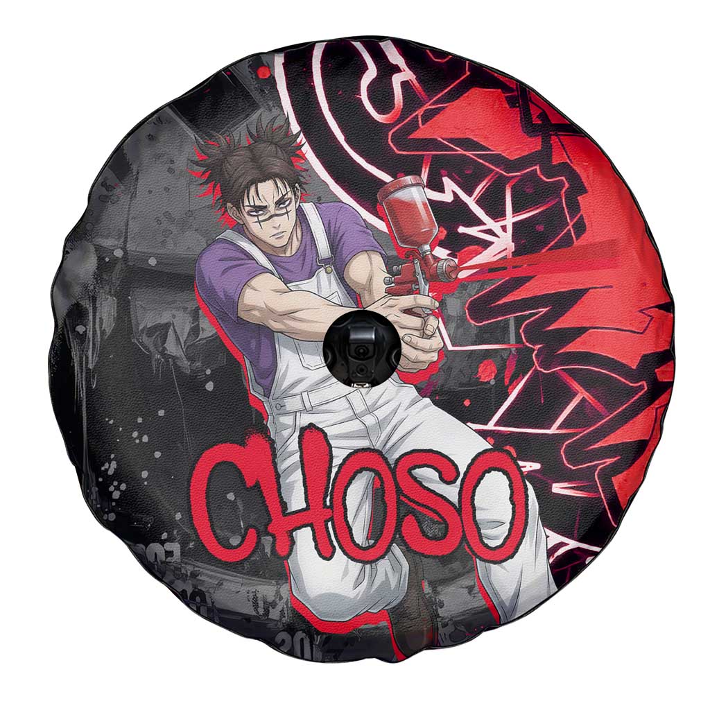 Choso Jujutsu Kaisen Spare Tire Cover Urban Graffiti Street Art Style