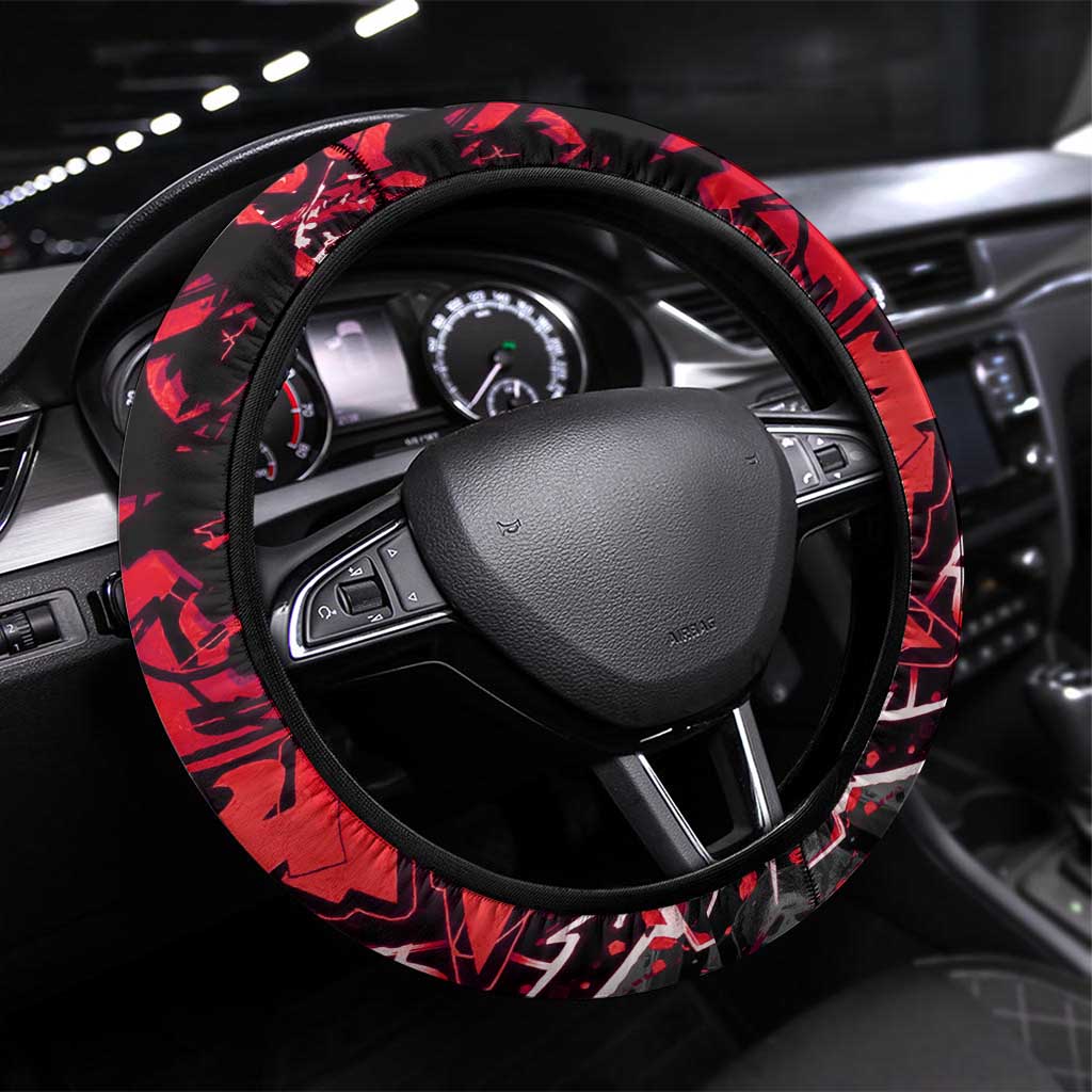 Choso Jujutsu Kaisen Steering Wheel Cover Urban Graffiti Street Art Style
