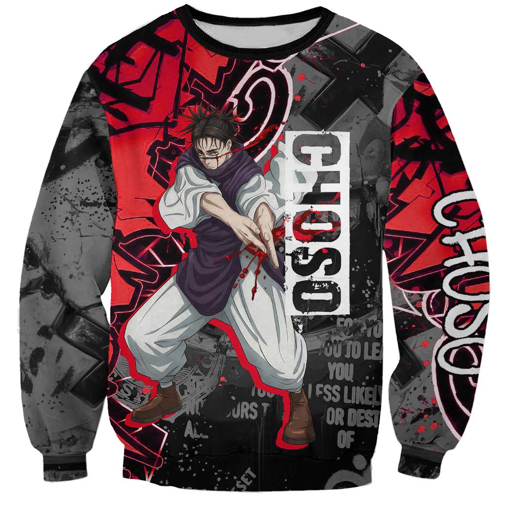 Choso Jujutsu Kaisen Sweatshirt Urban Graffiti Street Art Style