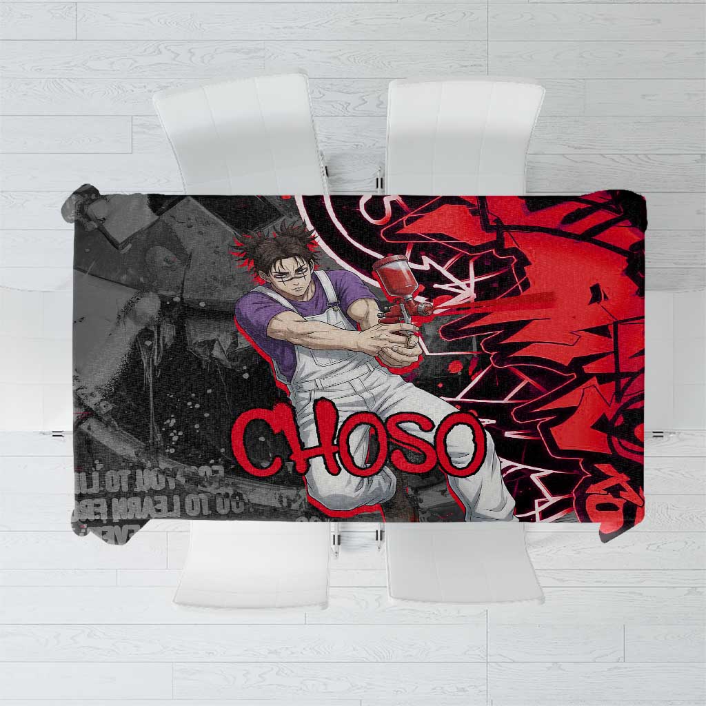 Choso Jujutsu Kaisen Tablecloth Urban Graffiti Street Art Style