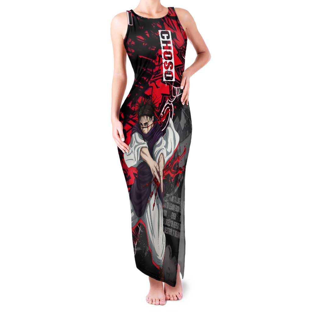 Choso Jujutsu Kaisen Tank Maxi Dress Urban Graffiti Street Art Style