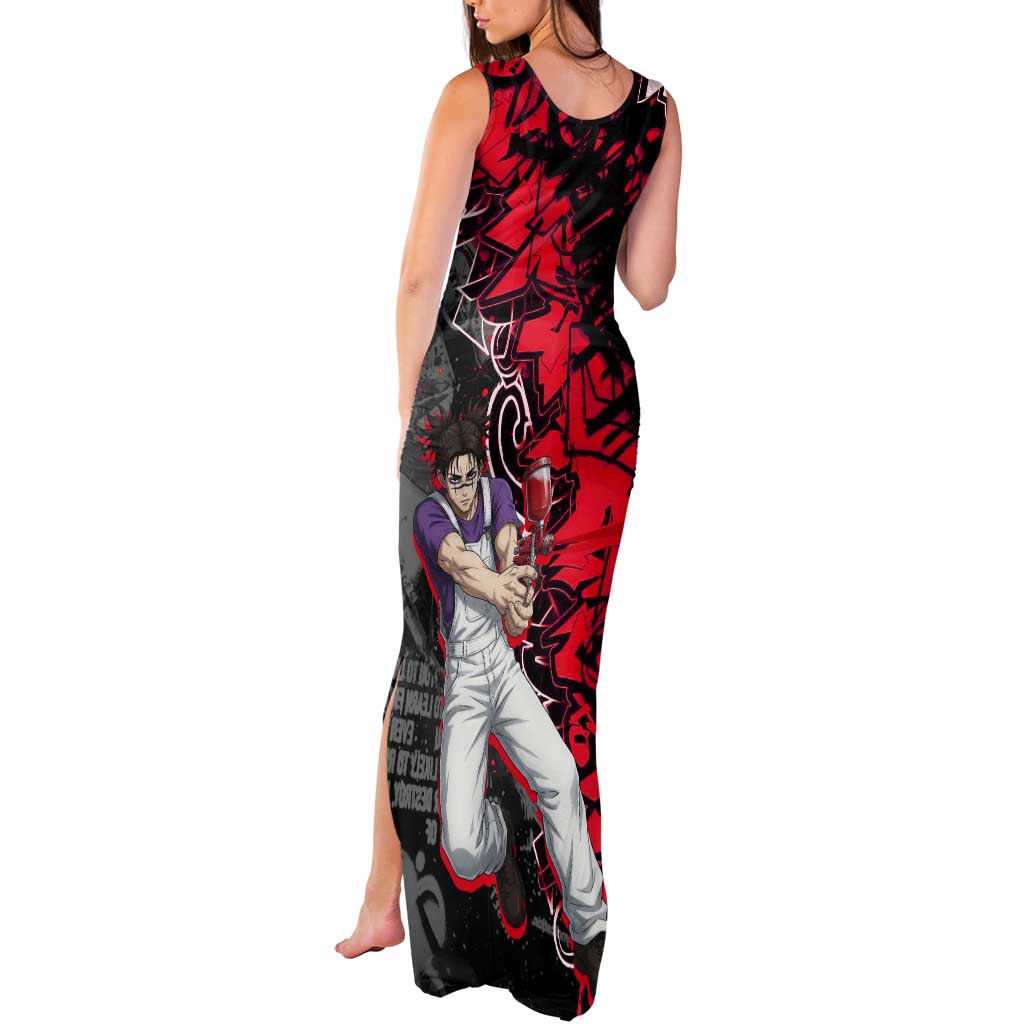 Choso Jujutsu Kaisen Tank Maxi Dress Urban Graffiti Street Art Style