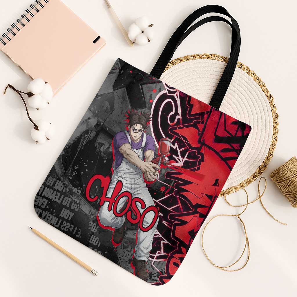 Choso Jujutsu Kaisen Tote Bag Urban Graffiti Street Art Style
