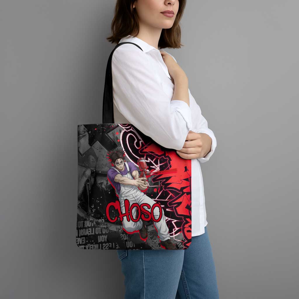 Choso Jujutsu Kaisen Tote Bag Urban Graffiti Street Art Style
