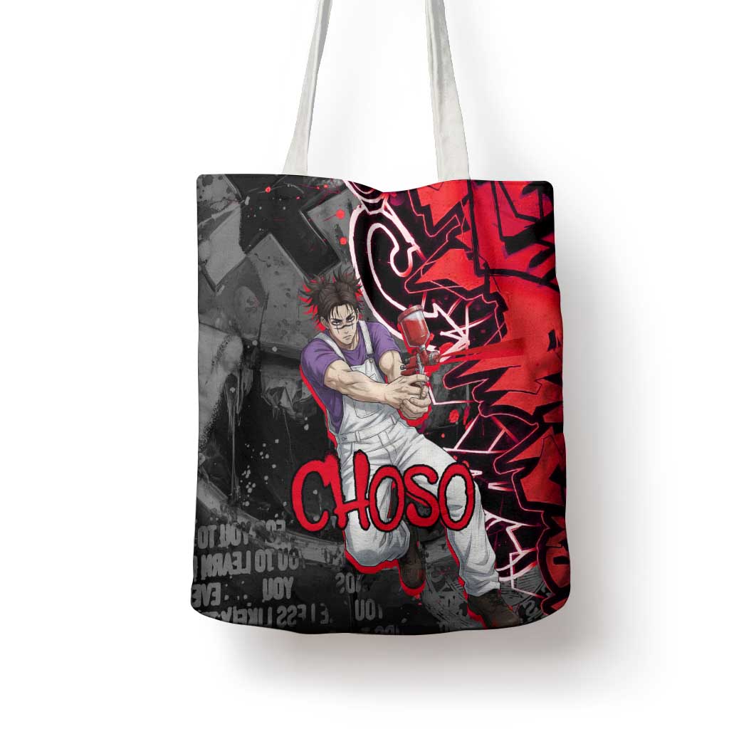 Choso Jujutsu Kaisen Tote Bag Urban Graffiti Street Art Style