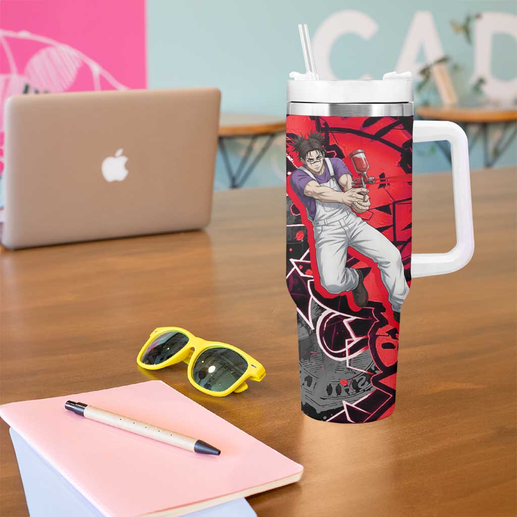 Choso Jujutsu Kaisen Tumbler With Handle Urban Graffiti Street Art Style