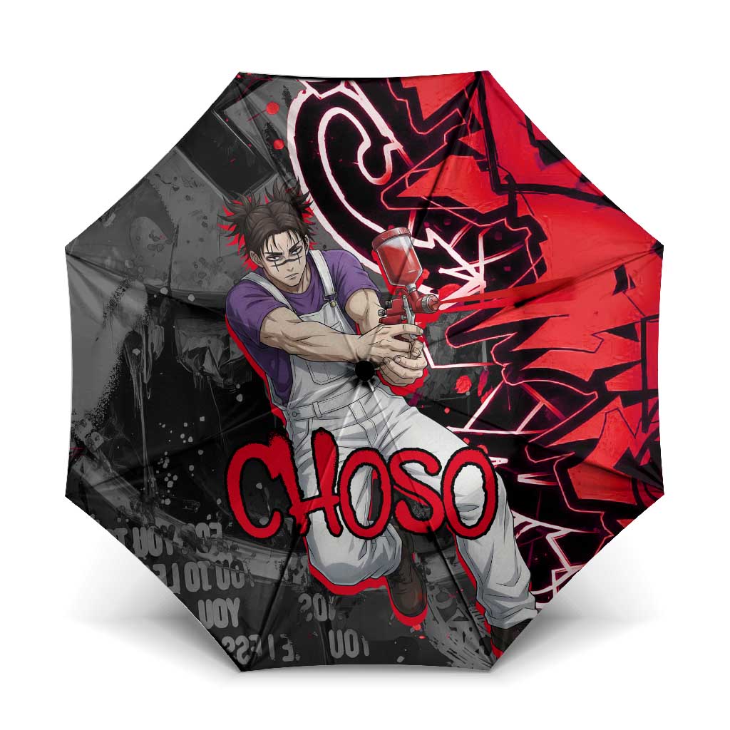 Choso Jujutsu Kaisen Umbrella Urban Graffiti Street Art Style