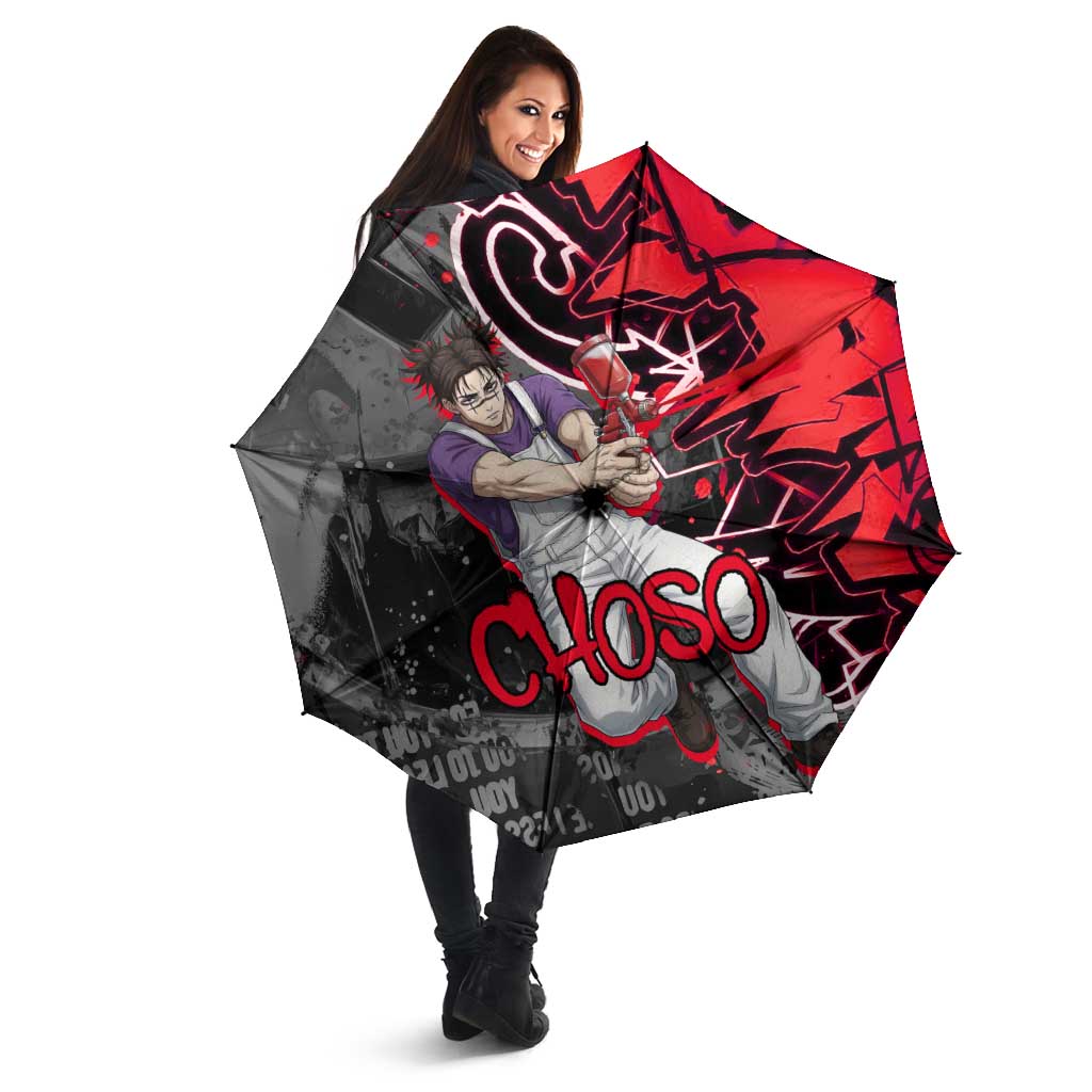 Choso Jujutsu Kaisen Umbrella Urban Graffiti Street Art Style