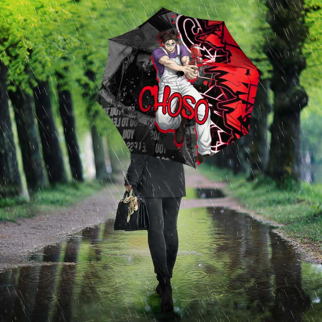 Choso Jujutsu Kaisen Umbrella Urban Graffiti Street Art Style