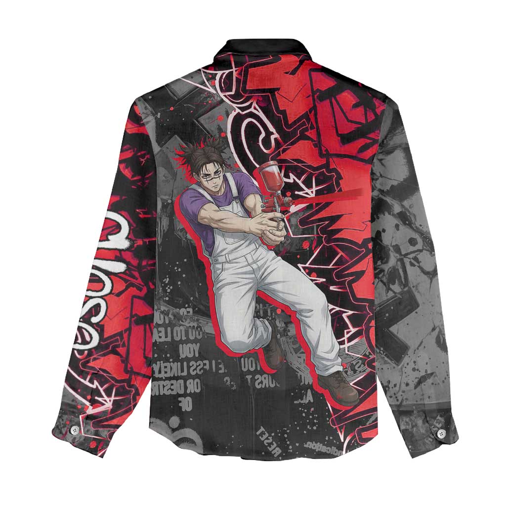 Choso Jujutsu Kaisen Women Casual Shirt Urban Graffiti Street Art Style