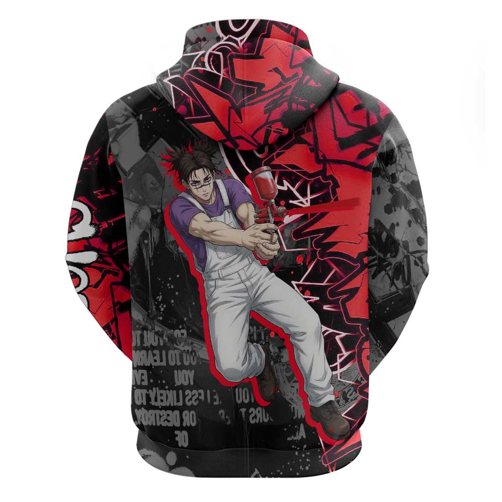 Choso Jujutsu Kaisen Zip Hoodie Urban Graffiti Street Art Style