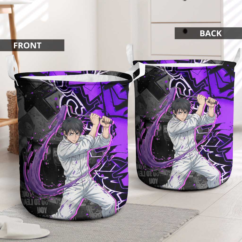 Yuta Okkotsu Jujutsu Kaisen Laundry Basket Neon Graffiti Anime Fusion
