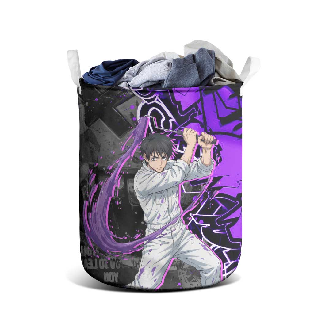 Yuta Okkotsu Jujutsu Kaisen Laundry Basket Neon Graffiti Anime Fusion
