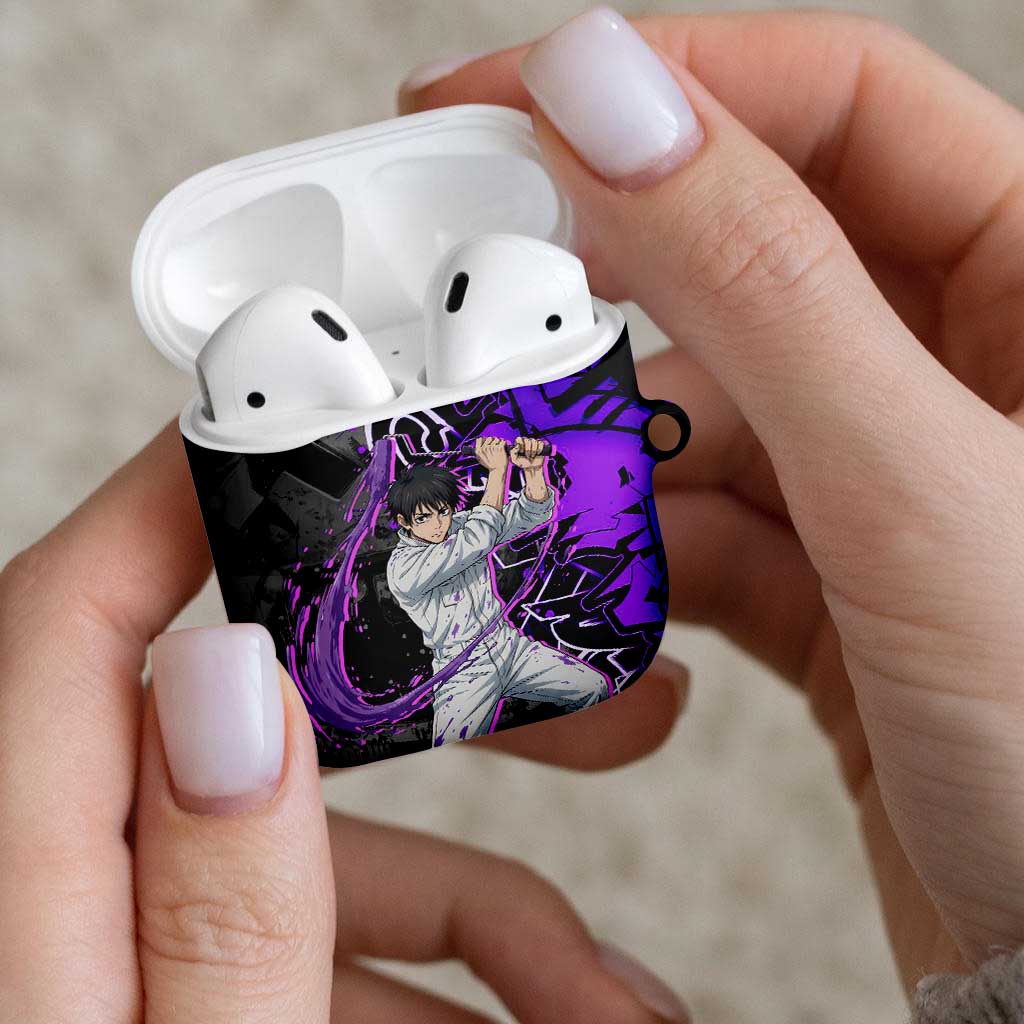 Yuta Okkotsu Jujutsu Kaisen AirPods Case Neon Graffiti Anime Fusion