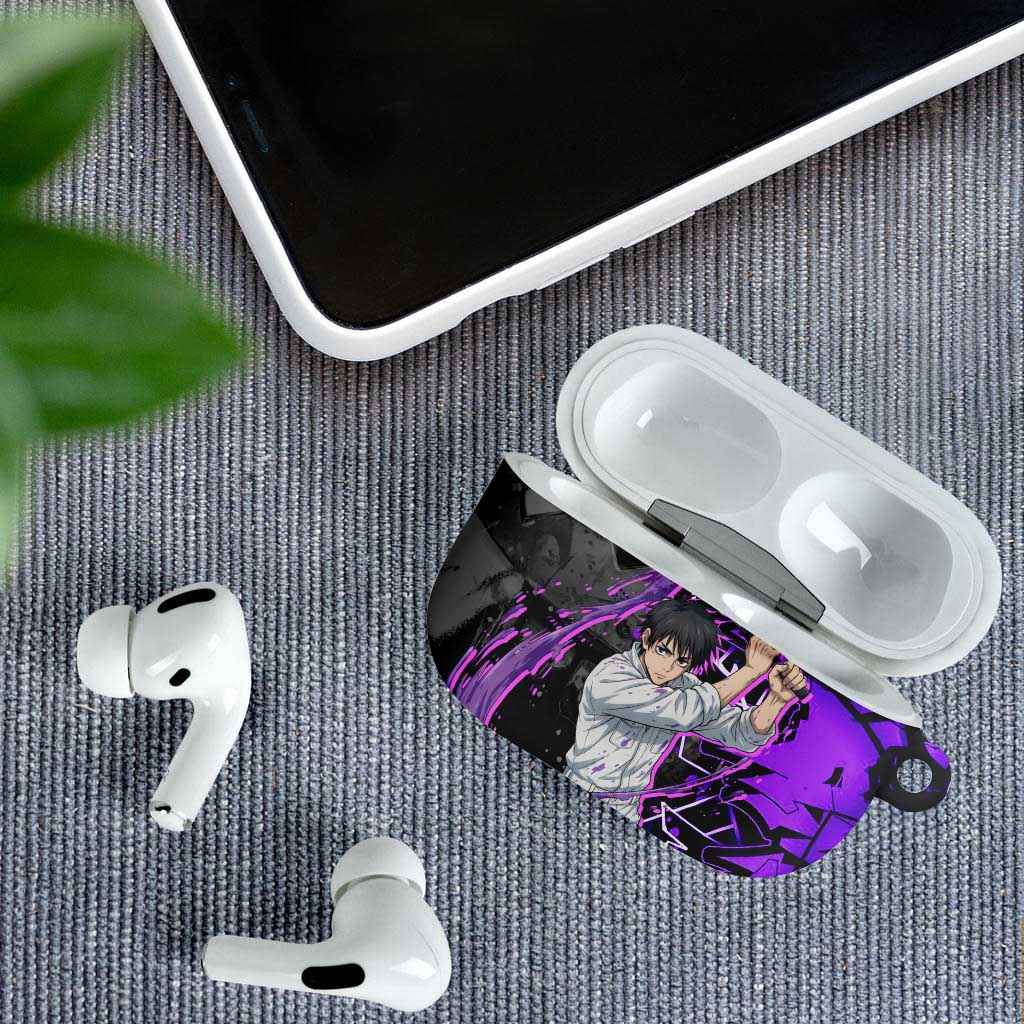 Yuta Okkotsu Jujutsu Kaisen AirPods Case Neon Graffiti Anime Fusion