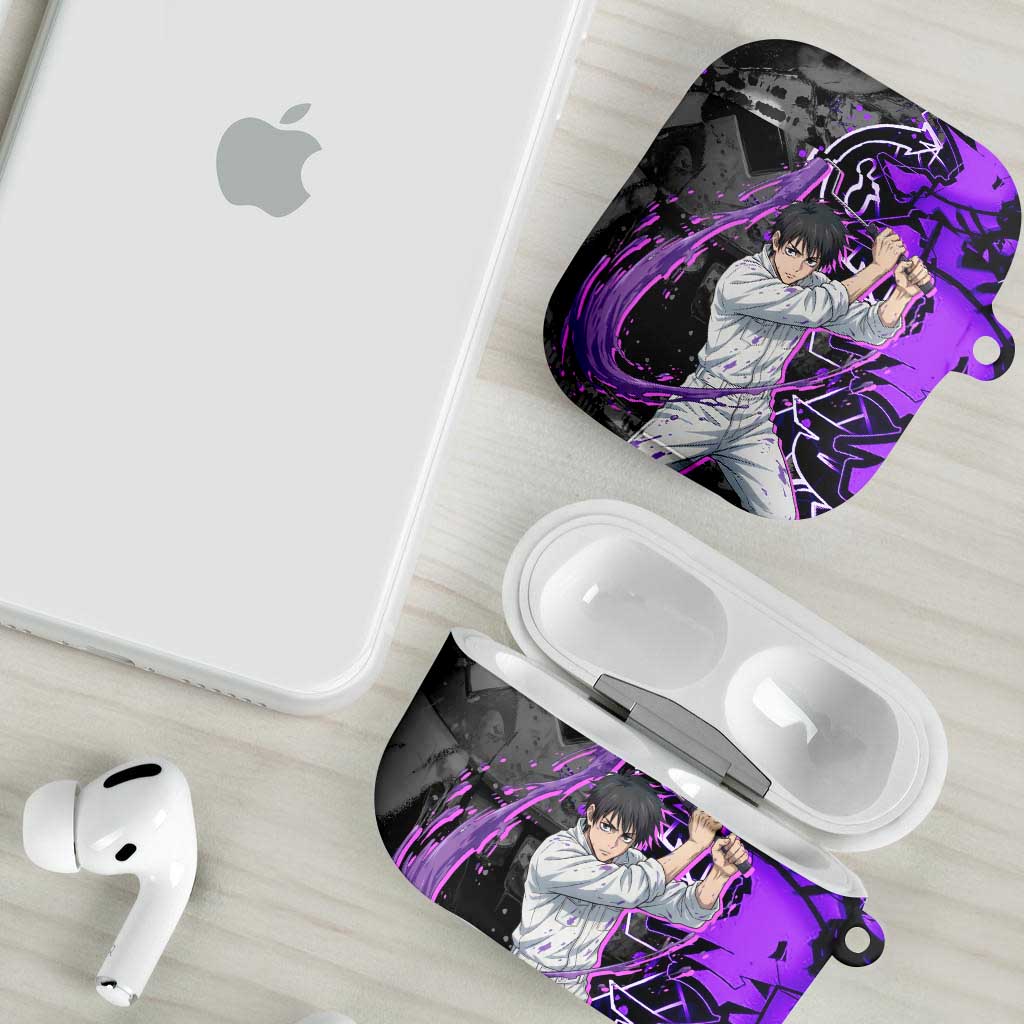 Yuta Okkotsu Jujutsu Kaisen AirPods Case Neon Graffiti Anime Fusion