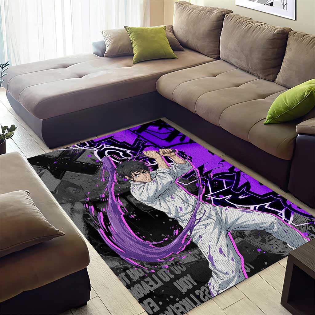 Yuta Okkotsu Jujutsu Kaisen Area Rug Neon Graffiti Anime Fusion