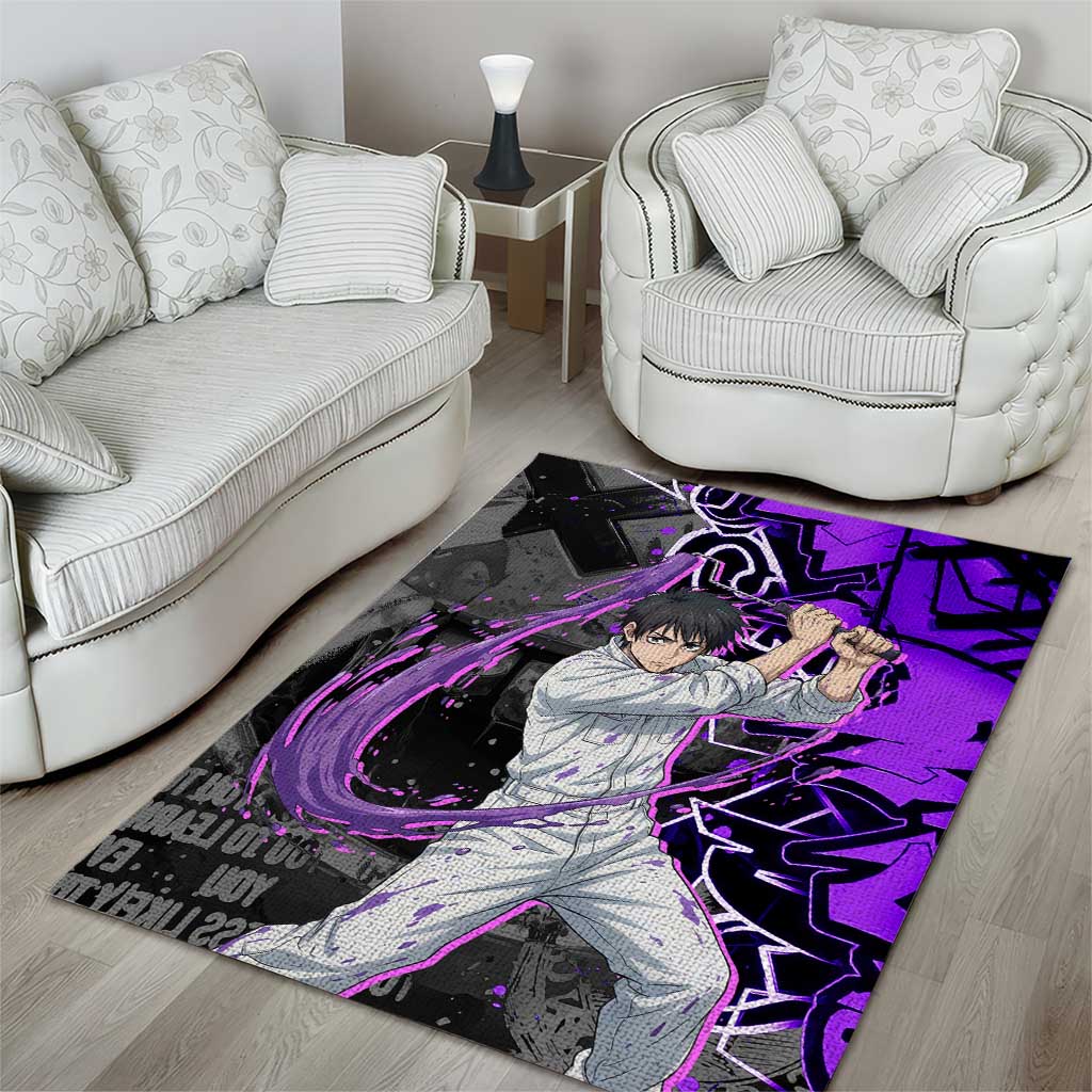 Yuta Okkotsu Jujutsu Kaisen Area Rug Neon Graffiti Anime Fusion
