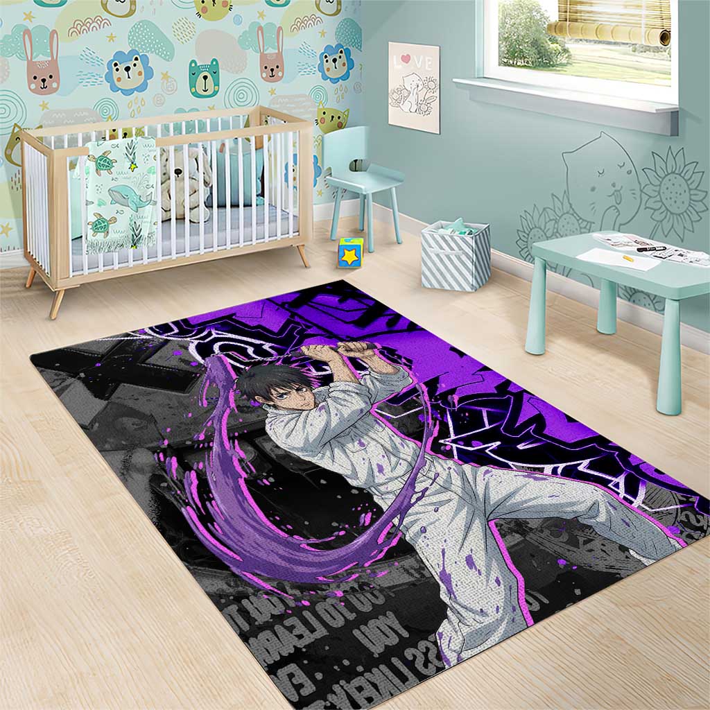 Yuta Okkotsu Jujutsu Kaisen Area Rug Neon Graffiti Anime Fusion