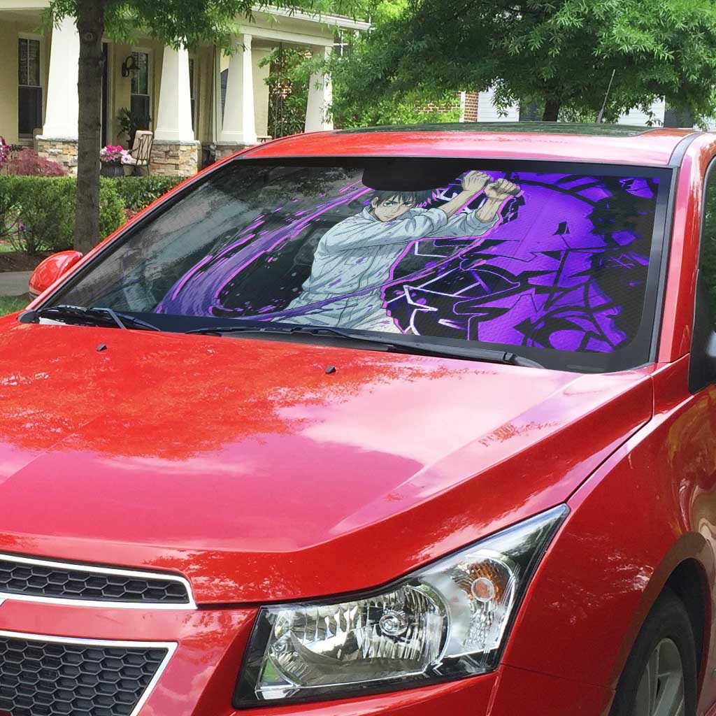 Yuta Okkotsu Jujutsu Kaisen Auto Sun Shade Neon Graffiti Anime Fusion