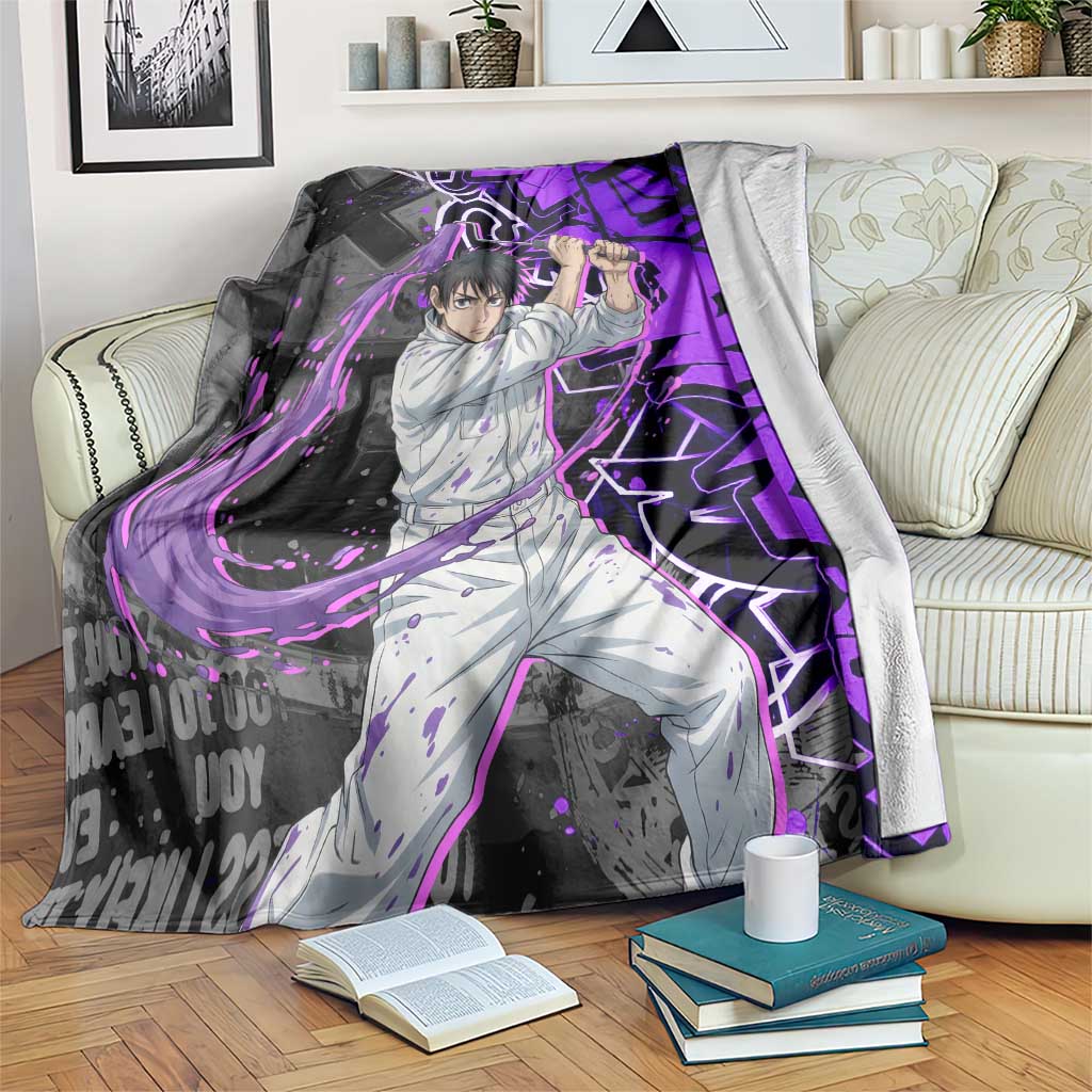Yuta Okkotsu Jujutsu Kaisen Blanket Neon Graffiti Anime Fusion