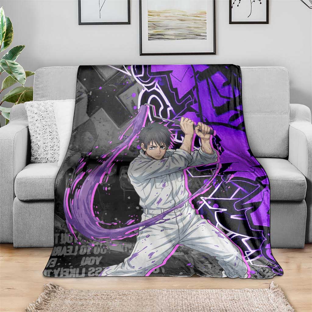 Yuta Okkotsu Jujutsu Kaisen Blanket Neon Graffiti Anime Fusion