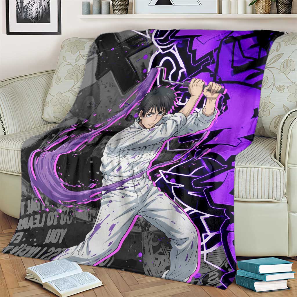 Yuta Okkotsu Jujutsu Kaisen Blanket Neon Graffiti Anime Fusion