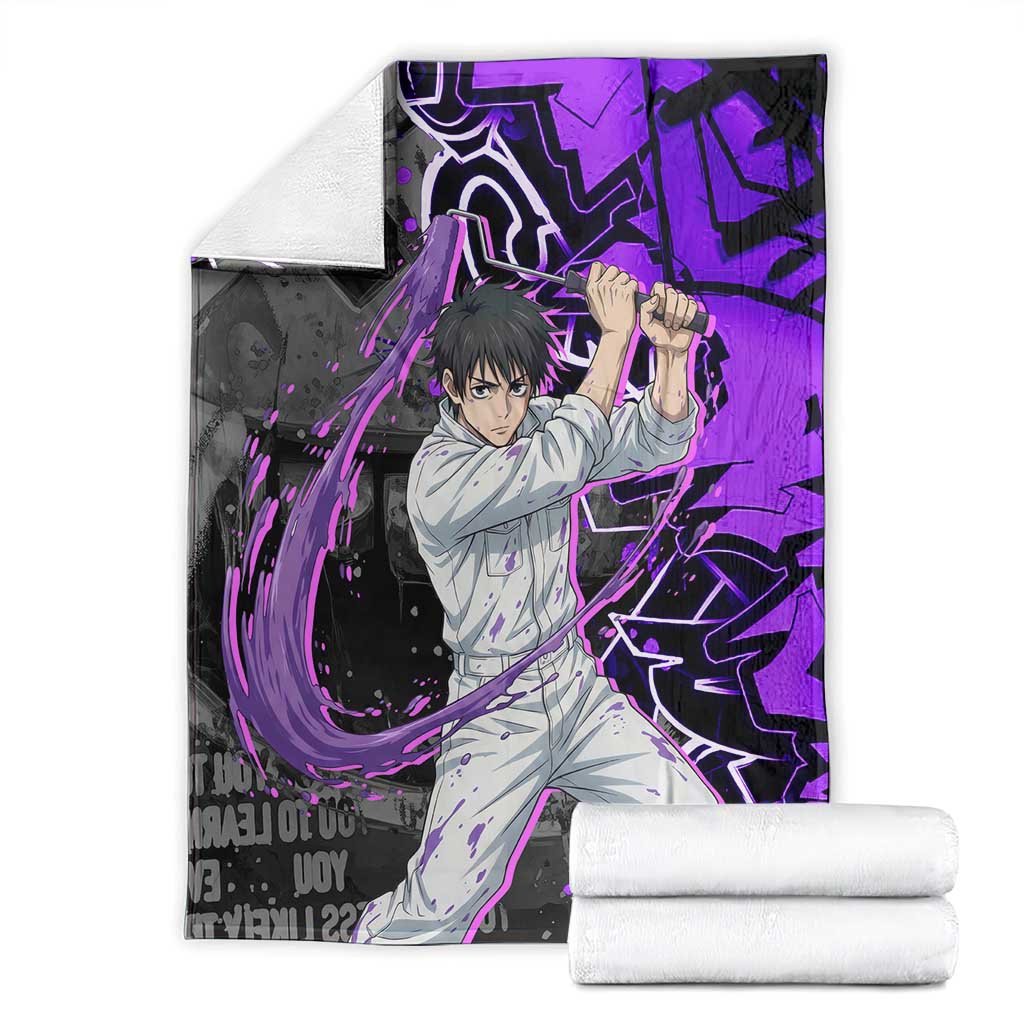 Yuta Okkotsu Jujutsu Kaisen Blanket Neon Graffiti Anime Fusion