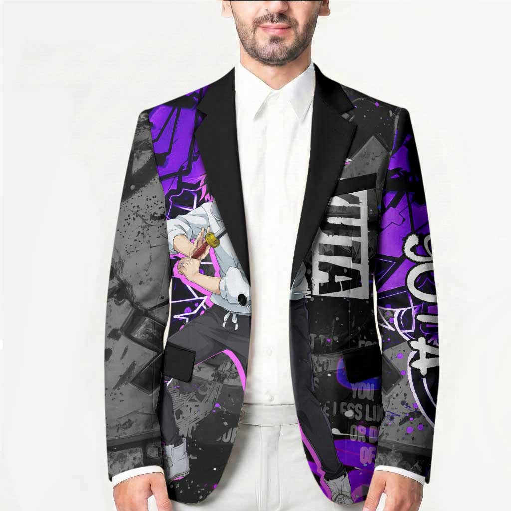 Yuta Okkotsu Jujutsu Kaisen Blazer Neon Graffiti Anime Fusion